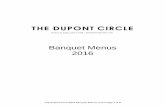 Banquet Menus 2016 - The Doyle Collection · The Dupont Circle 2016 Banquet Menus Lunch Page 3 of 6 Lunch Buffet All lunch buffets are served with assorted rolls, freshly brewed coffees