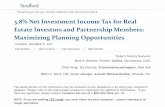 3.8% Net Investment Income Tax for Real Estate Investors ...media.straffordpub.com/products/3-8-net-investment-income-tax-for-… · – The rental income must be attributable to