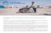 © M. Crep / Handicap International · attitudinal and environmental barriers that hinders their full and effective participation in society on an equal basis with others.” (Preamble