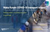 Waka Kotahi COVID-19 transport impact...2020/08/04  · Waka Kotahi NZ Transport Agency. In order to support an agile response to the unfolding COVID -19 pandemic, we are releasing