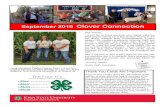 September 2019 Clover Connection · 1 September 2019 Clover Connection Dear Friends, I would like to thank everyone who helped make the 2019 Clayton County fair a BIG success! Thanks