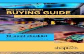 Shop Control Software BUYING GUIDE · 10-point checklist for making an informed decision about choosing the right software for your job shop. Shop Control Software BUYING GUIDE For