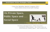 On Private Space, Public Space and · 1. Seven billion people on one small planet 2. > 50 % in cities (and more every day) 3. Going on 1 billion cars (and more every day) 4. > 25