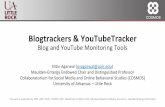 Blog and YouTube Monitoring Tools - Homepage | CASOS · blogging community. •Provides analyst with means to develop situation awareness. •Extract insights like key influencers