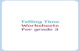 Telling Time Worksheets...Telling Time Worksheet Q) Read the time under the clock and draw the hands in the clock. 5:00 4:10 5:30 6:15 7:50 1:30 10:20 1:35 2:15 Title Telling Time