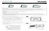 INSTRUCTIONS W34 WA PACK INTAATION - RAB Lighting...W34 WA PACK INTAATION RAB Lighting is committed to creating high-quality, aordable, well-designed and energy-ecient LED lighting