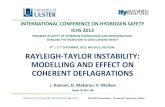 PROGRESS IN SAFETY OF HYDROGEN TECHNOLOGIES AND … · Bauwens et al., 3 rd International Conference on Hydrogen Safety, Corsica, 2009 Central ign. / 2.7m 2 vent Central ign. / 5.4m