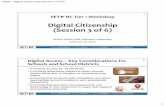 Digital Citizenship (Session 3 of 6) · SD68 –Digital Citizenship (Session 3 of 6) 1 developing PARTNERSHIPS building CAPACITY supporting STUDENTS implementing TECHNOLOGY SET BC