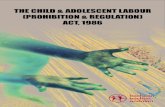 THE CHILD & ADOLESCENT LABOUR (PROHIBITION & … · The Child and Adolescent Labour (Prohibition and Regulation) Act, 1986 Section Provision Punishment 14 (1) Giving employment to