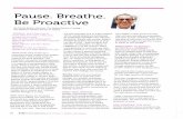 St Ailbe's School – Scoil Ailbhe Naofa · Pause. Breathe Be Proactive By Patrick Sutton, Director, The Gaiety School of Acting The National Theatre School of Ireland from others