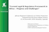 “Current Legal & Regulatory Framework in Africa : Progress ...€¦ · ⑦ Burkina Faso ….among others 2/2. 4. Beyond the OPSC… criminalizing GROOMING: ①South Africa ②Nigeria