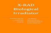X-RAD Biological Irradiator · 2020. 1. 15. · X-RAD User Manual Rev 2.1 - 11/2015 Page 5 1 Radiation Protection Information Caution: This equipment produces dangerous levels of