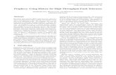 Prophecy: Using History for High-Throughput Fault Tolerancesidsen.azurewebsites.net/papers/prophecy-nsdi10.pdfProphecy, and Prophecy. motivate the design of D-Prophecy and Prophecy,