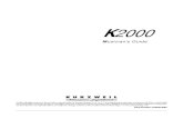 Kurzweil Music Systems K2000 - MAME · 2017. 9. 10. · ii IMPORTANT SAFETY & INSTALLATION INSTRUCTIONS INSTRUCTIONS PERTAINING TO THE RISK OF FIRE, ELECTRIC SHOCK, OR INJURY TO PERSONS