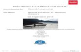 POST-INSTALLATION INSPECTION REPORT · 2016. 5. 3. · Inspected by : Date of Inspection : Site Name : POST-INSTALLATION INSPECTION REPORT Maverick Industries Ltd - Measham Skatepark