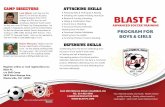 CAMP DIRECTORS ATTACKING SKILLS BLAST FC brochre revised.pdf · Blast FC c/o Skill Camp 5620 Saint George Ave., Westerville, OH 43082 ATTACKING SKILLS Attacking Skills & Techniques