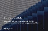 Identifying the right DAM solution for your organization · Identifying the right DAM solution for your organization Public. Version: 1.0 Public Introduction ... to plan for the long