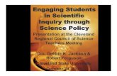 Engaging Students in Scientific Inquiry through Science Policy Engaging Students in Scientific Inquiry
