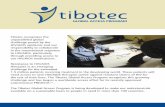 tibotec - vfa · Overview PREZISTA (darunavir) will be the initial focus of the Tibotec Global Access Program. It is a protease inhibitor, also known as TMC114, and is the first Tibotec