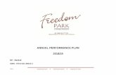 ANNUAL PERFORMANCE PLAN 2018/19 - Freedom Park · The Charlotte Mannye Maxeke; commemoration, the Emancipation of the Indentured Slaves, the Russian Names Hand Over, the SADC Annual
