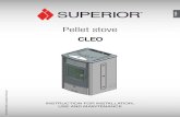 Pellet stove - Calore ins.pdf · 2019. 8. 27. · Pellet stove INSTRUCTION FOR INSTALLATION, The instruction booklet is an integral part of the product. USE AND MAINTENANCE CLEO.