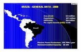 BRAZIL - GENERAL DATA - 2000 · Per capita Income (US$) : 3 576 BRAZIL - GENERAL DATA - 2000 Electric Power Production: 343 TWh / year National Installed Capacity: 66 GW Brazil. hydro
