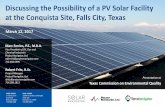 Discussing the Possibility of a PV Solar Facility at the ... · 3/12/2017  · Solar Power Facility at the 140 acre Milliken Landfill, Ontario, CA Key Facts Racking of 9,500 X 335W