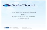 Final secure block device D2 - SafeCloud Project · secure file system (SS3). SS3 is a POSIX-compliant distributed file system on top of cloud storage providers that focuses on the