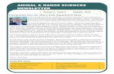 ANIMAL & RANGE SCIENCES NEWSLETTERanimalrange.montana.edu/documents/Newsletters/Oct2010.pdf · Research at Fort Ellis: Integrating Sheep into Dryland Farming Systems (continued) Currently