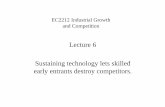Lecture 6 Sustaining technology lets skilled early ...simonk/pdf/igc_lec6.pdf · 4 8 12 millions B&W price produced Televisions $0 $400 $800 $1,200 0 4 8 Color millions 12 price produced