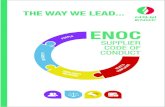 P E O P L E SUPPLIER CODE OF CONDUCT · ENOC Group is a diversified organisation led by a unified vision to excel in everything we do. ... standards of honesty and integrity. It is