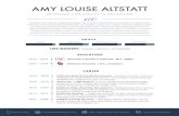 Amy Resume€¦ · AMY LOUISE ALTSTATT ADVOCATE FOR EQUITY IN EDUCATION An absolute nerd for learning strategies and pedagogy, I have a Master's in Teaching TESOL accompanied by a