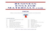 BUSINESS BUSINESS ENGLISH ENGLISH …125,000 people worldwide. IKEA’s vision is “to create a people everyday for many better life the…by offering a wide range of well-designed,