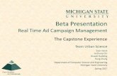 Here’s the Title€¦ · Beta Presentation Real Time Ad Campaign Management Team Urban Science Zach Heick Anthony Orr Yoseph Radding Hang Zhang Department of Computer Science and