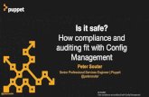 Is it safe? How compliance and auditing fit with Config ...€¦ · How compliance and auditing fit with Config Management @petersouter Is it safe? How compliance and auditing fit