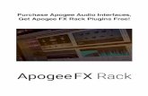 Apogee FX Rack - Promotion · 6 and ModComp plugins Free. (This is a $298 Value) *This offer is good through December 30th, 2018 and applies to purchases from an authorized Apogee