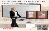 VISUAL DISPLAY, COMMUNICATION & CROWD ...aarcoproducts.com/aarco_2007.pdfVISUAL DISPLAY, COMMUNICATION & CROWD CONTROL PRODUCTS Wood-Look Aluminum Finish Projection Screens Clear-Vu