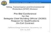 Pre-Bid Conference€¦ · DCBO Pre-Bid Conference Key Activities and Dates ACTIVITIES ACTION DATE RFQ Release June 18, 2020 Pre-Bid Conference* June 25, 2020 Written Question Submittal