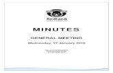 MINUTES - redland.qld.gov.au€¦ · GENERAL MEETING MINUTES 27 JANUARY 2016 . The Mayor is the Chair of the General Meeting. The following Portfolios are included in the General