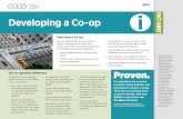 Developing a Co‑op - Ontario Co-operative Association · 2018. 7. 25. · FACT SHEET This fact sheet was produced by the Ontario Co‑operative Association, and made possible through