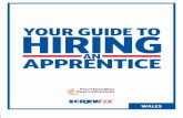 YOUR GUIDE TO HIRING · AN APPRENTICE When you employ an apprentice, you’re in a position of responsibility to that person. Taking on an apprentice means you must, at the very least: