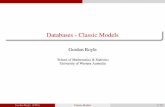 Databases - Classic Models · 2015. 9. 7. · (num, item1, quant1, price1, item2, quant2, price2, item3, quant3, ...) the component parts of the order are each stored as separate