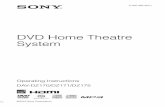 DVD Home Theatre System€¦ · DVD Home Theatre System Operating Instructions DAV-DZ170/DZ171/DZ175. 2US Caution – The use of optical instruments with this product will increase
