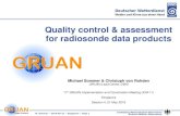 ICM-11 Presentation (Sommer): Quality control & assessment ......ICM-11 Presentation (Sommer): Quality control & assessment for radiosonde data products Author Michael Sommer Subject