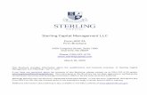 Sterling Capital Management LLC… · 2020. 3. 30. · Sterling Capital Management LLC . Form ADV 2A . Firm Brochure . 4350 Congress Street, Suite 1000 . Charlotte, NC 28209 . Phone: