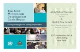 Arab MDG report Launch presentation - English 20Sept · (MDG 4) and improving maternal health (MDG 5). But progress in the Arab region as a whole is slow in 75 74 152 90 129 58 60