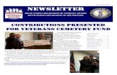 JULY 12, 2018 NEWSLETTER - SD Department of Veterans Affairs Bulletins... · 2018. 7. 13. · JULY 12, 2018 Contributions presented for Veterans cemetery Fund This week during the