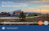 What’s NEW at The Chesapeake Bay Foundation’s Brock ... · The Chesapeake Bay Foundation’s Brock Environmental Center ... Sustainable Economics and Business Innovation Environmental