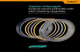 Kaydon white paper Extend wind turbine life with pitch ... · Kaydon white paper Extend wind turbine life with pitch bearing upgrades by Corey D. Bayles, senior engineer, renewable