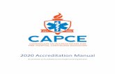 2020 Accreditation Manualcapce.org/docs/Accred Guidebook.pdf · 2020. 6. 19. · Note: If you offer a certification course online such as ACLS, PALS, CPR, etc. please refer to Appendix